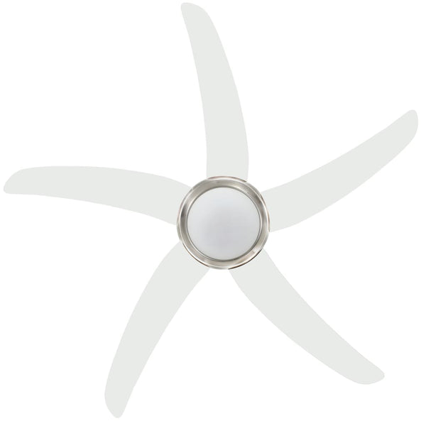 Deckenventilator mit Lampe Weiß 128cm