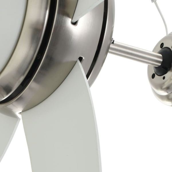 Deckenventilator mit Lampe Weiß 128cm