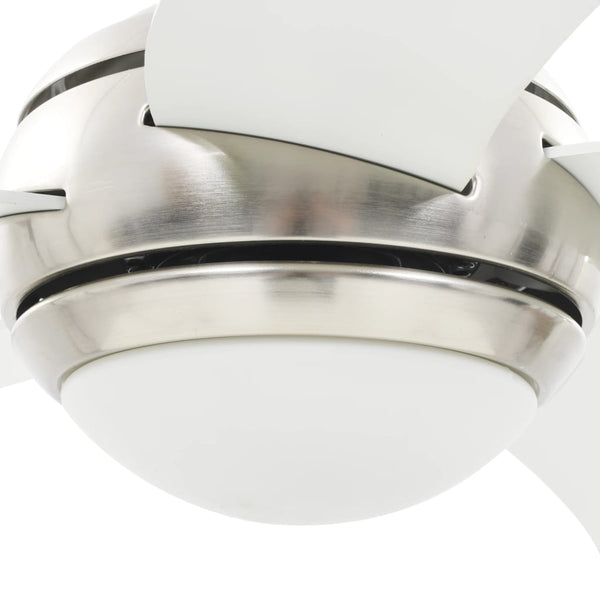Deckenventilator mit Lampe Weiß 128cm