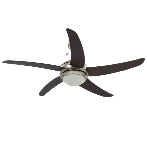 Deckenventilator mit Licht, 128 cm, Braun