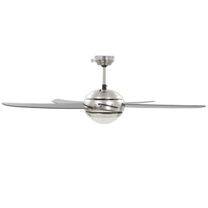 Deckenventilator mit Licht, 128 cm, Braun