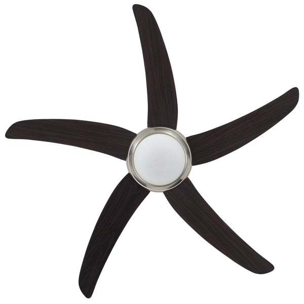 Deckenventilator mit Licht, 128 cm, Braun