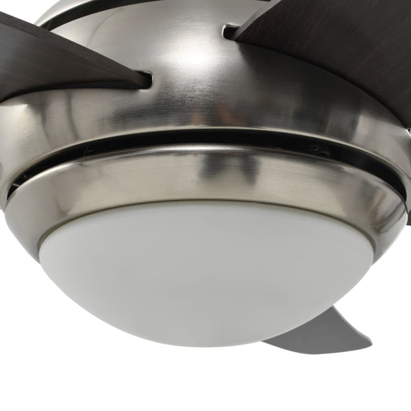 Deckenventilator mit Licht, 128 cm, Braun