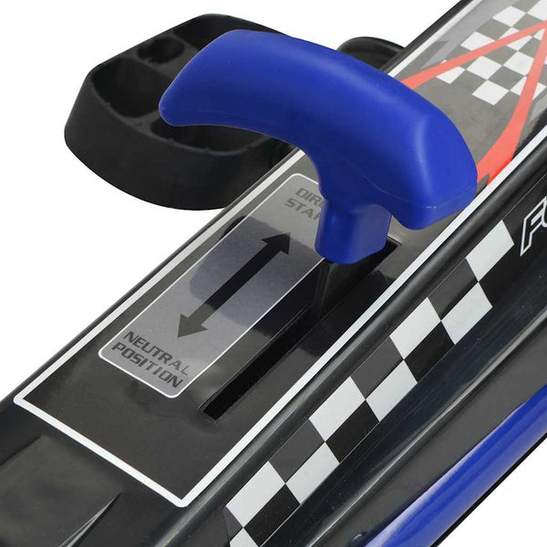 Blaues Pedal Go-Kart mit verstellbarem Sitz