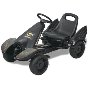 Pedal Go-Kart mit verstellbarem Sitz - Schwarz