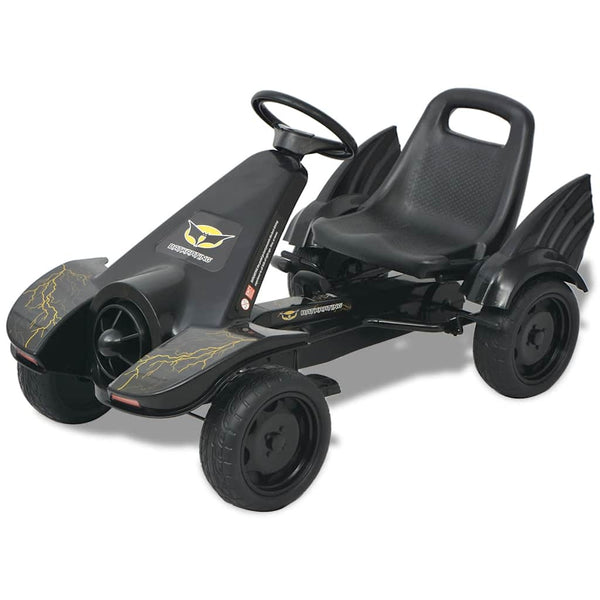 Pedal Go-Kart mit verstellbarem Sitz - Schwarz