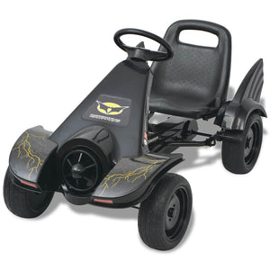 Pedal Go-Kart mit verstellbarem Sitz - Schwarz