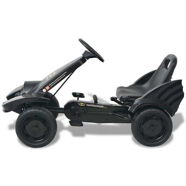 Pedal Go-Kart mit verstellbarem Sitz - Schwarz