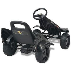 Pedal Go-Kart mit verstellbarem Sitz - Schwarz