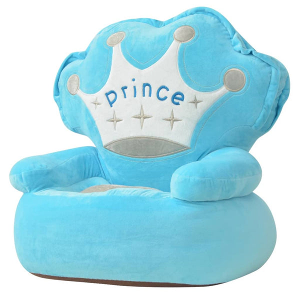 Plüsch Kindersessel Prinz Blau