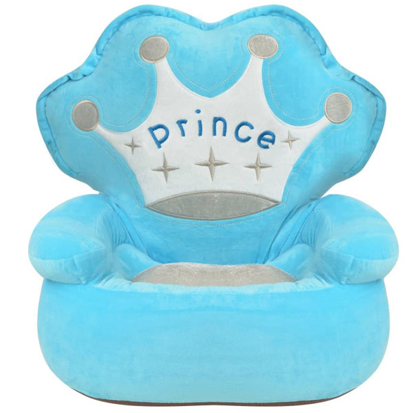 Plüsch Kindersessel Prinz Blau