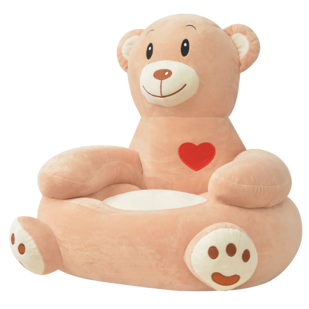 Plüsch Kindersessel Bär Braun