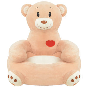 Plüsch Kindersessel Bär Braun