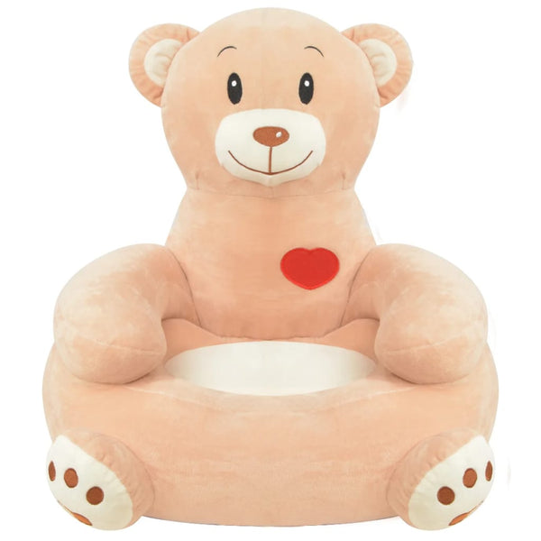 Plüsch Kindersessel Bär Braun