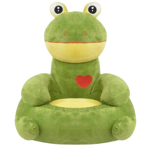Plüsch Kindersessel Frosch Grün