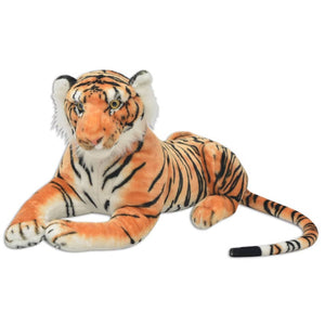 XXL Tiger Kuscheltier Braun