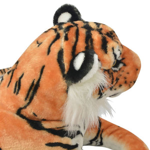 XXL Tiger Kuscheltier Braun