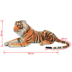 XXL Tiger Kuscheltier Braun