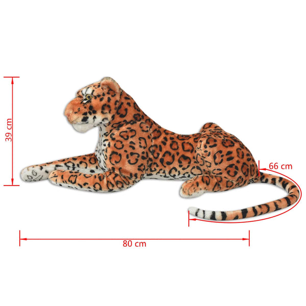 XXL Leopard Plüschtier Braun