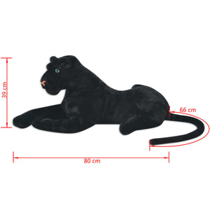 XXL Panther Kuscheltier Schwarz