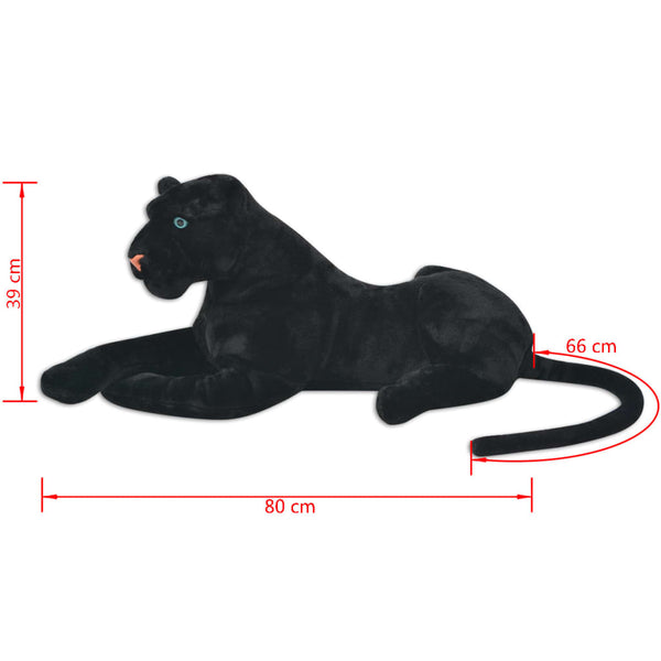 XXL Panther Kuscheltier Schwarz