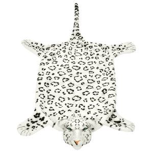 Weißer Leopardenfell Teppich, 139 cm