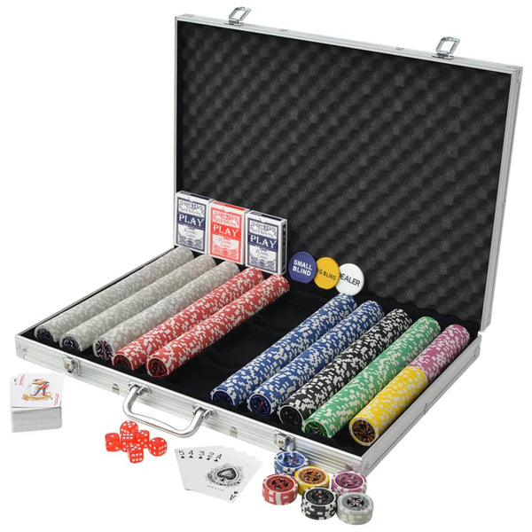 Poker Set mit 1000 Laserchips im Alukoffer