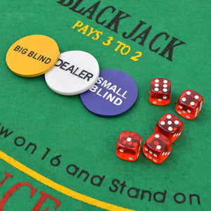 Poker/Blackjack Set mit 600 Laserchips
