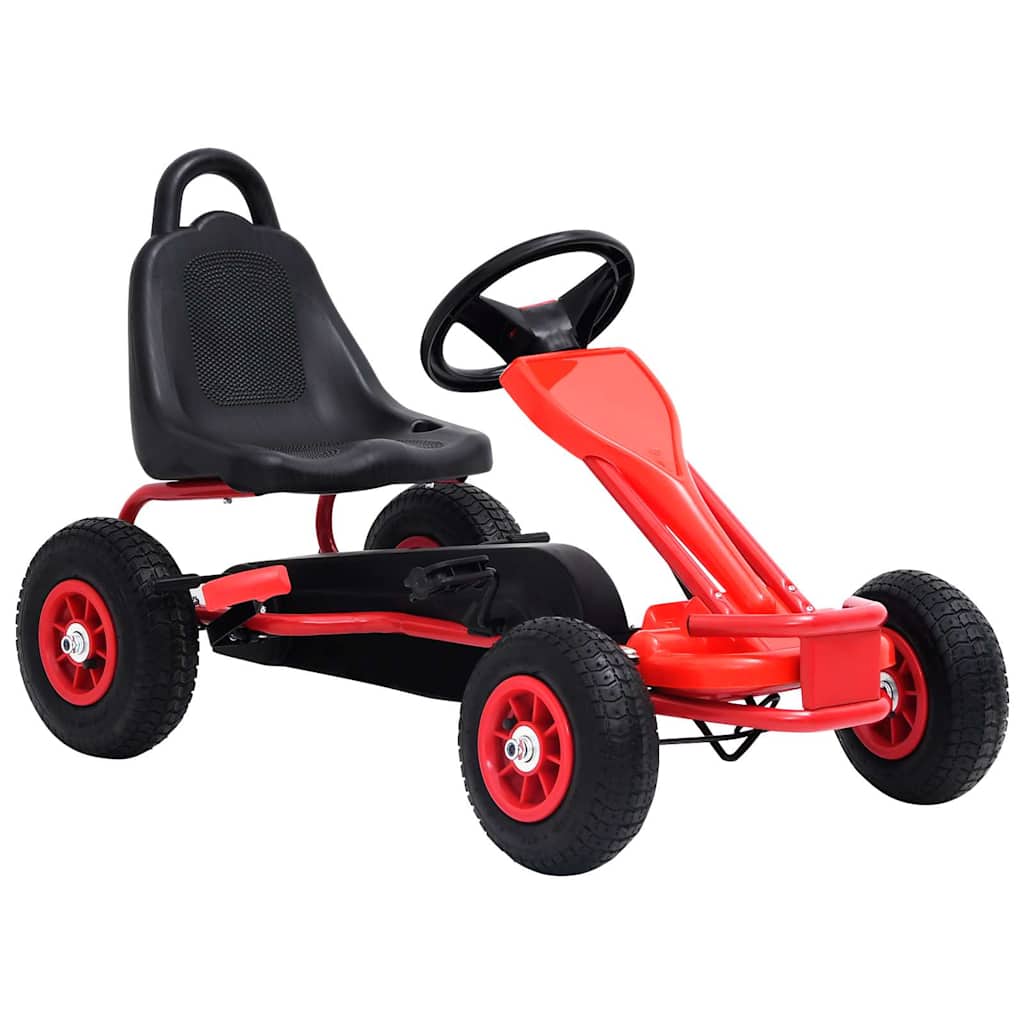 Pedal Go-Kart mit Luftreifen - Rot