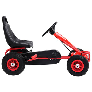Pedal Go-Kart mit Luftreifen - Rot