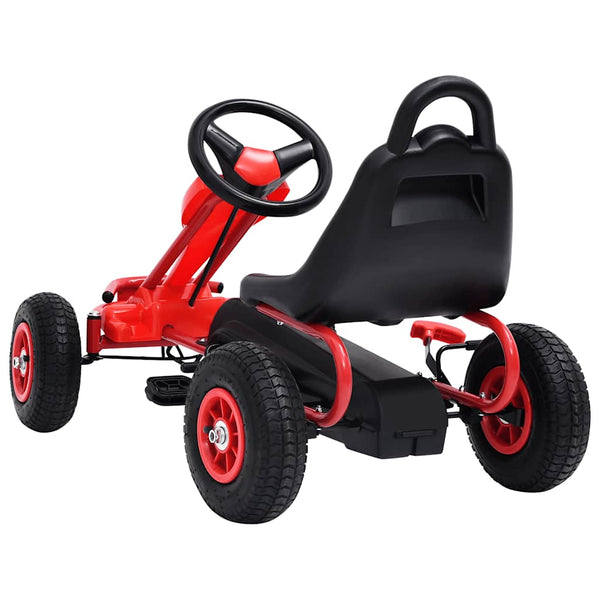 Pedal Go-Kart mit Luftreifen - Rot
