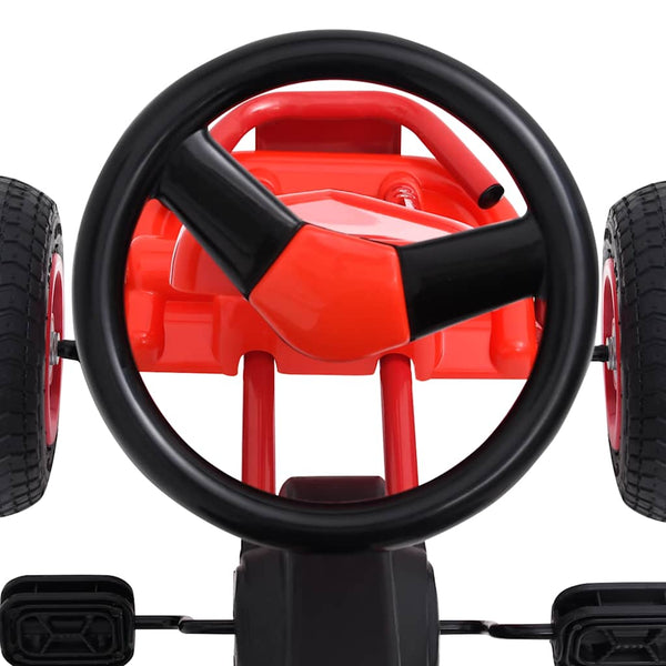 Pedal Go-Kart mit Luftreifen - Rot