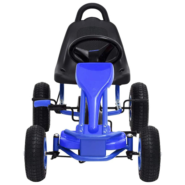 Pedal Go-Kart Blau mit Luftreifen