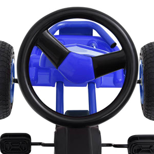Pedal Go-Kart Blau mit Luftreifen