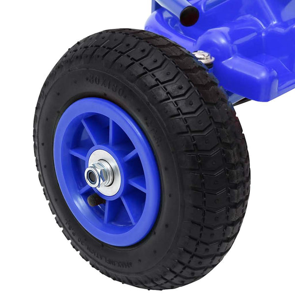 Pedal Go-Kart Blau mit Luftreifen