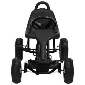 Pedal Go-Kart Schwarz mit Luftreifen