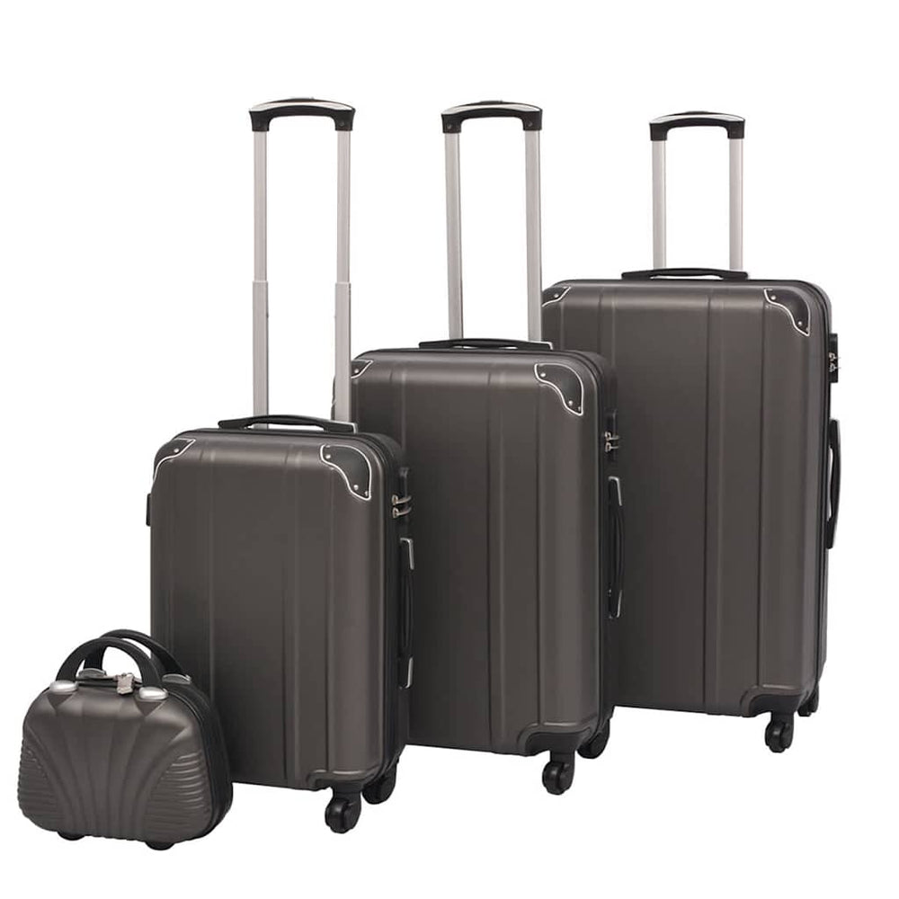 4-teiliges Hartschalen-Trolley-Set Anthrazit