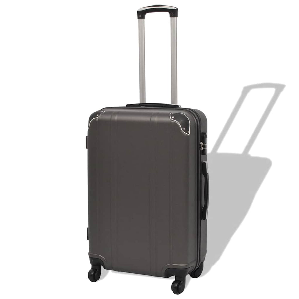 4-teiliges Hartschalen-Trolley-Set Anthrazit