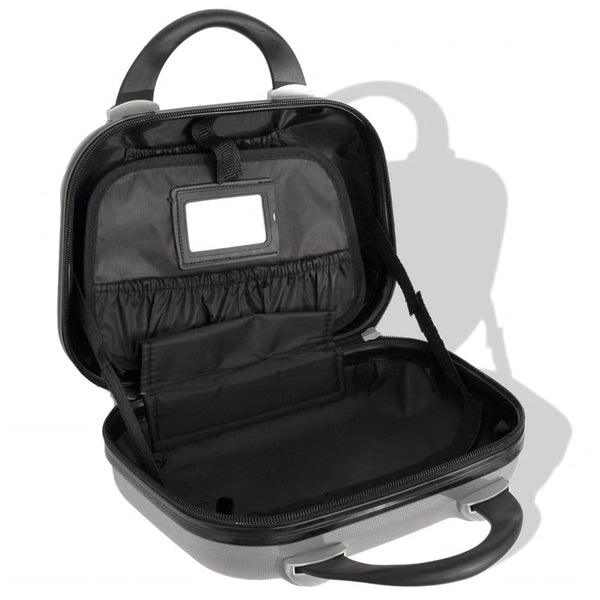 Silbernes 4-teiliges Hartschalen-Trolley-Set