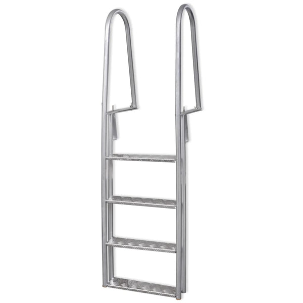 4-Stufen Aluminium Dock-/Poolleiter 167cm