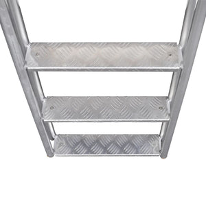 4-Stufen Aluminium Dock-/Poolleiter 167cm