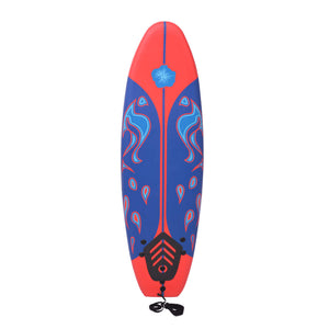 Blau-Rotes Surfbrett 170cm