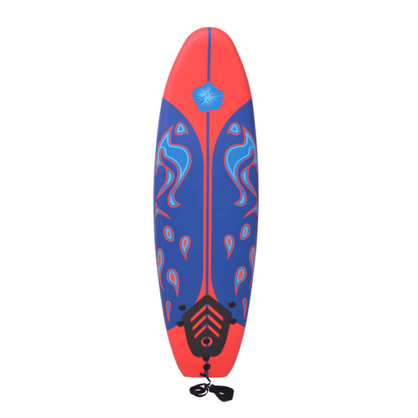 Blau-Rotes Surfbrett 170cm