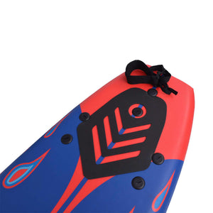 Blau-Rotes Surfbrett 170cm