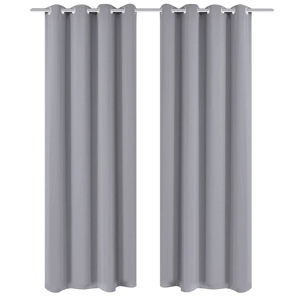 Verdunkelungsvorhang mit Metallösen 270 x 245 cm Grau