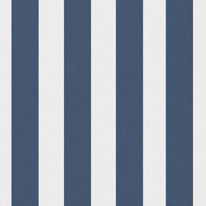 Gartenkissen 2 Stk. Streifenmuster 60 x 40 cm Marineblau