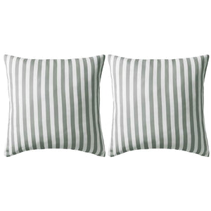Gartenkissen 2 Stk. Streifenmuster 45 x 45 cm Grau