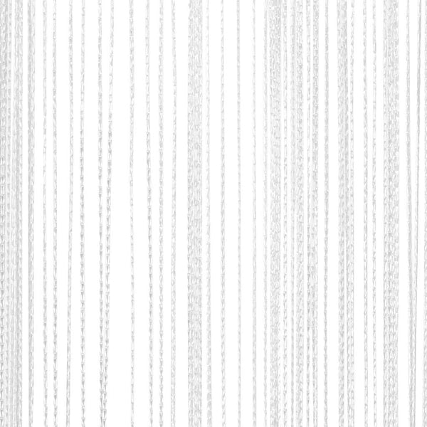 Fadenvorhang 2 Stk.100 x 250 cm Weiß