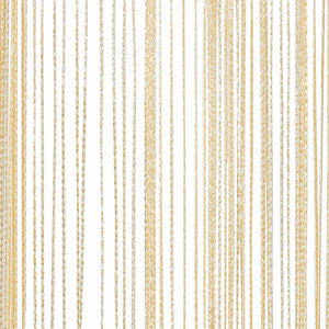 Fadenvorhänge 2 Stk. 100 x 250 cm Cremefarben
