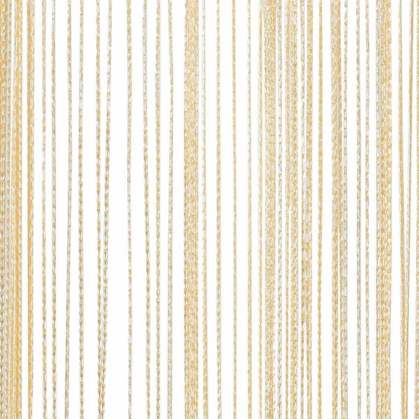 Fadenvorhänge 2 Stk. 100 x 250 cm Cremefarben